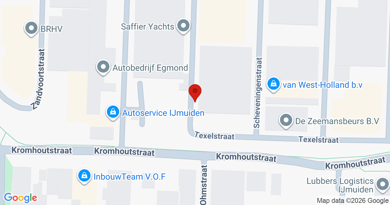 Kaart van het incident in IJmuiden met de aanrijroutes van de gealarmeerde eenheden