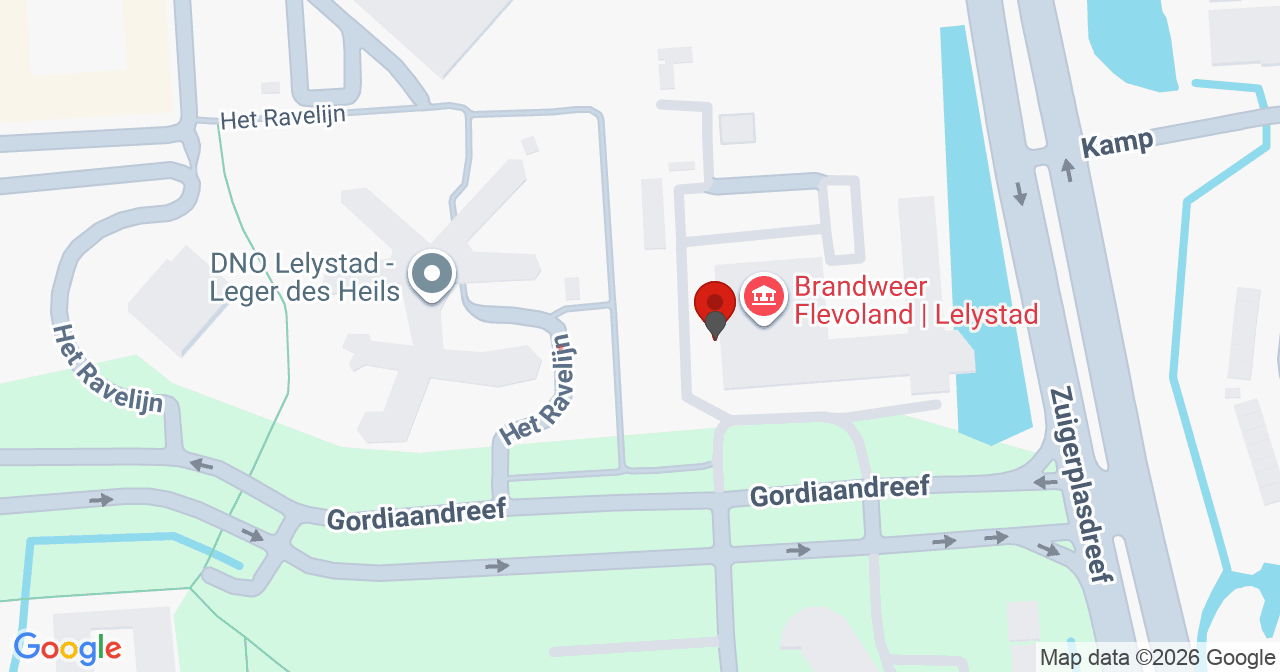 Kaart van het incident in Wezep met de aanrijroutes van de gealarmeerde eenheden