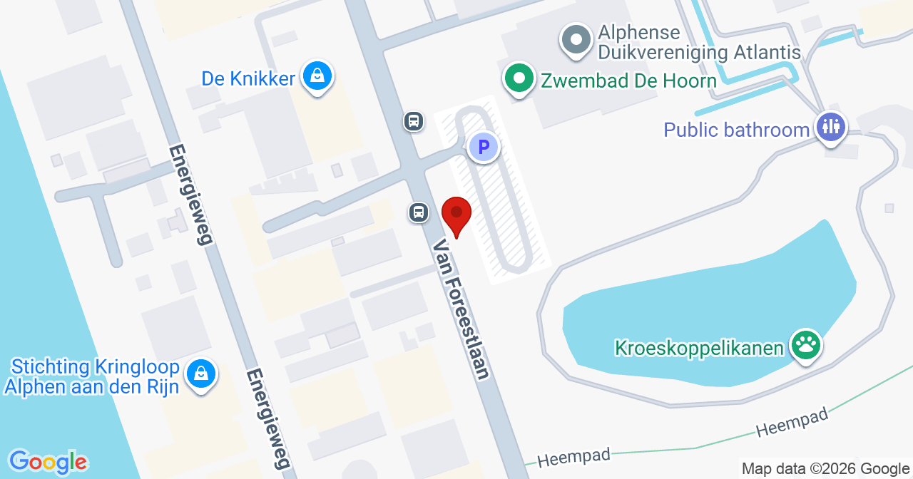 Kaart van het incident in Alphen aan den Rijn met de aanrijroutes van de gealarmeerde eenheden