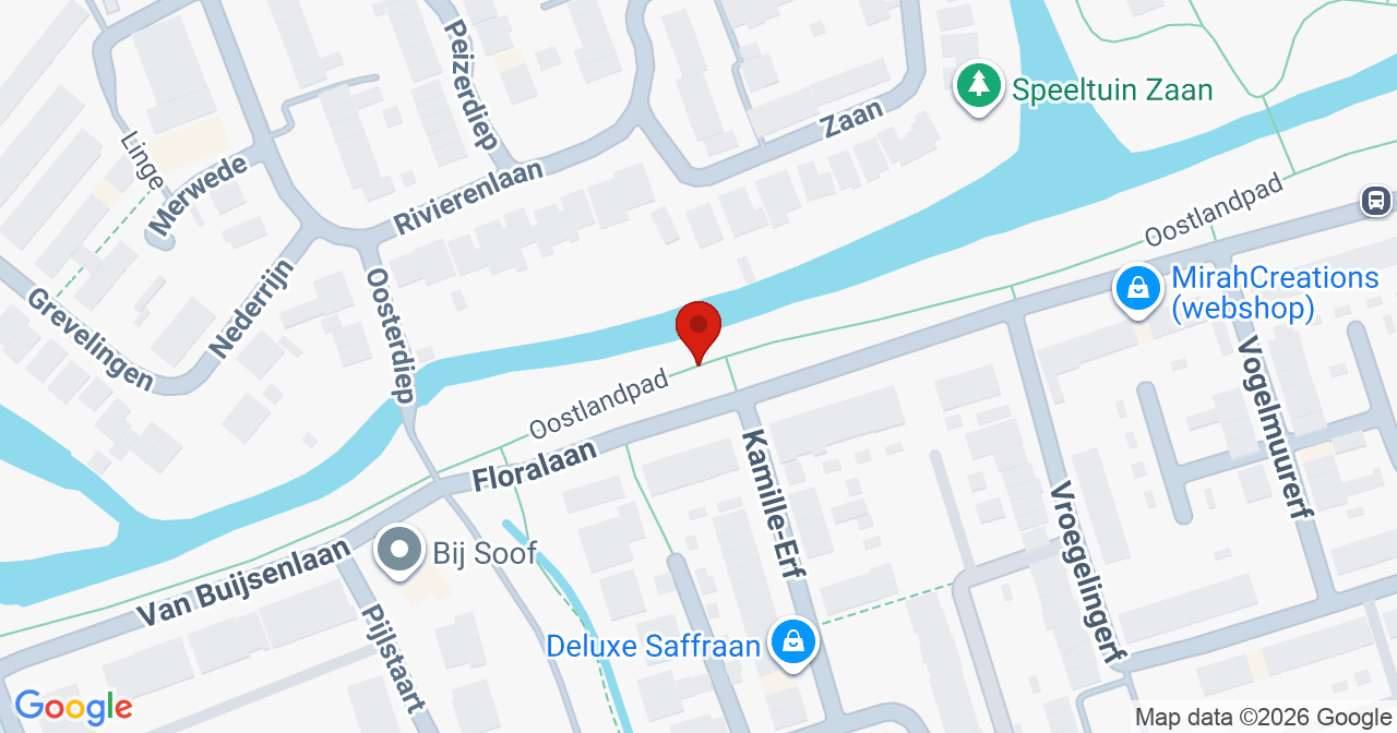 Kaart van het incident in Pijnacker met de aanrijroutes van de gealarmeerde eenheden