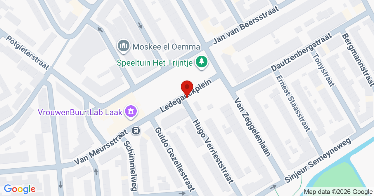 Kaart van het incident in 's-Gravenhage met de aanrijroutes van de gealarmeerde eenheden