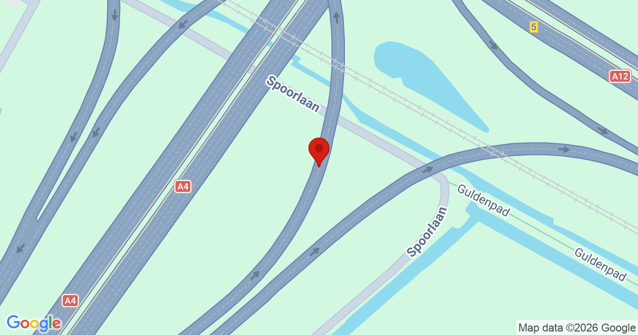 Kaart van het incident in 's-Gravenhage met de aanrijroutes van de gealarmeerde eenheden