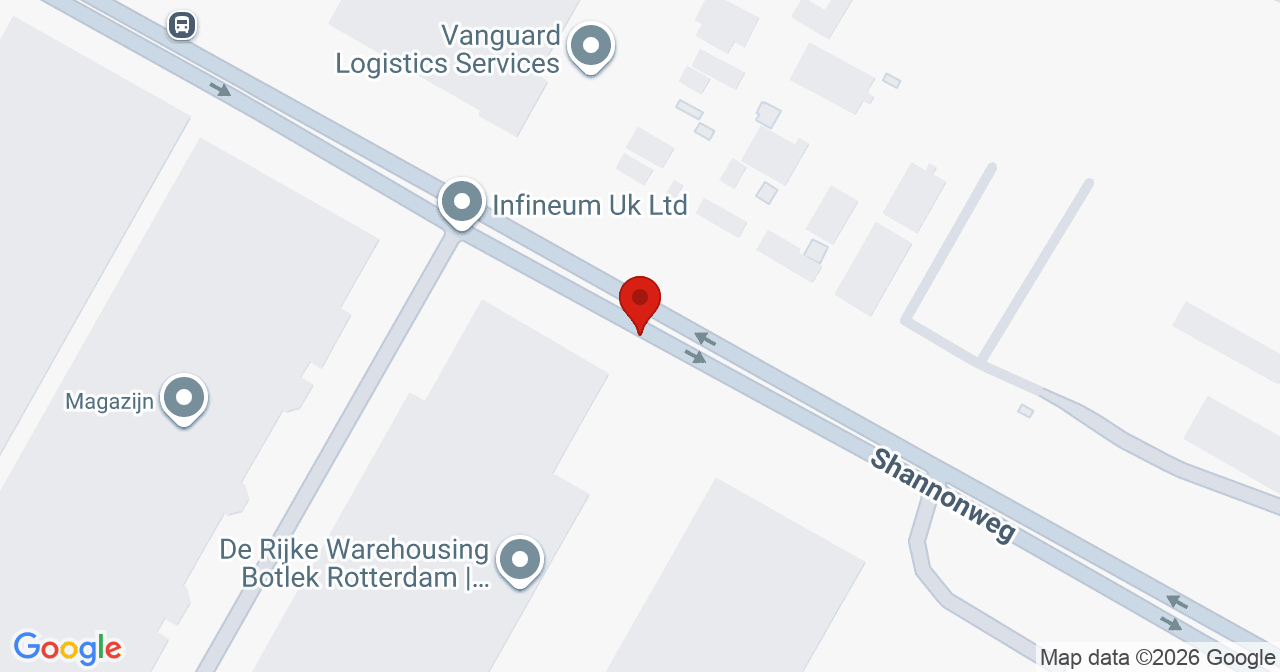 Kaart van het incident in Rotterdam met de aanrijroutes van de gealarmeerde eenheden