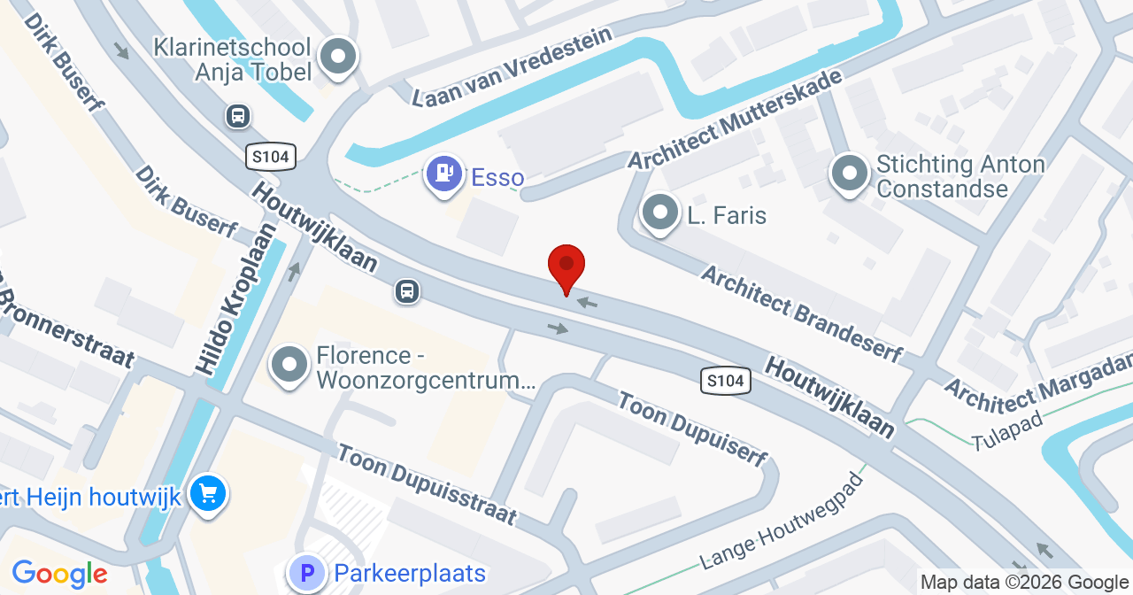 Kaart van het incident in 's-Gravenhage met de aanrijroutes van de gealarmeerde eenheden