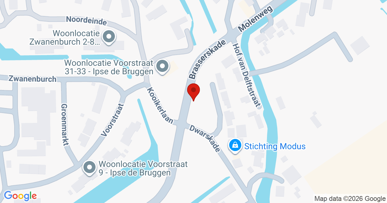 Kaart van het incident in Nootdorp met de aanrijroutes van de gealarmeerde eenheden
