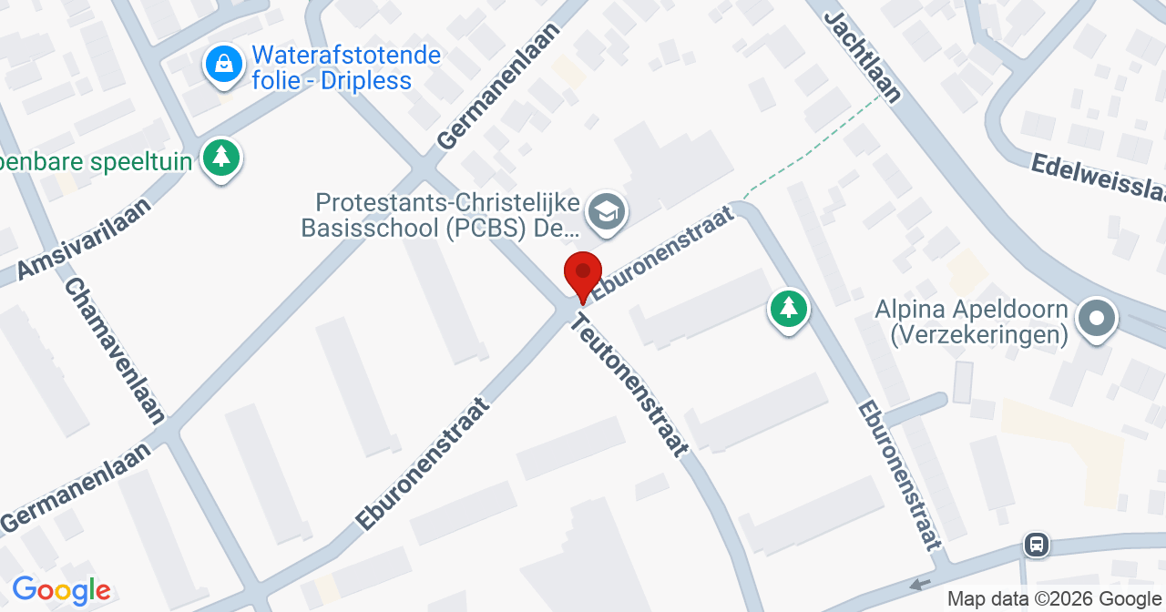 Kaart van het incident in Apeldoorn met de aanrijroutes van de gealarmeerde eenheden
