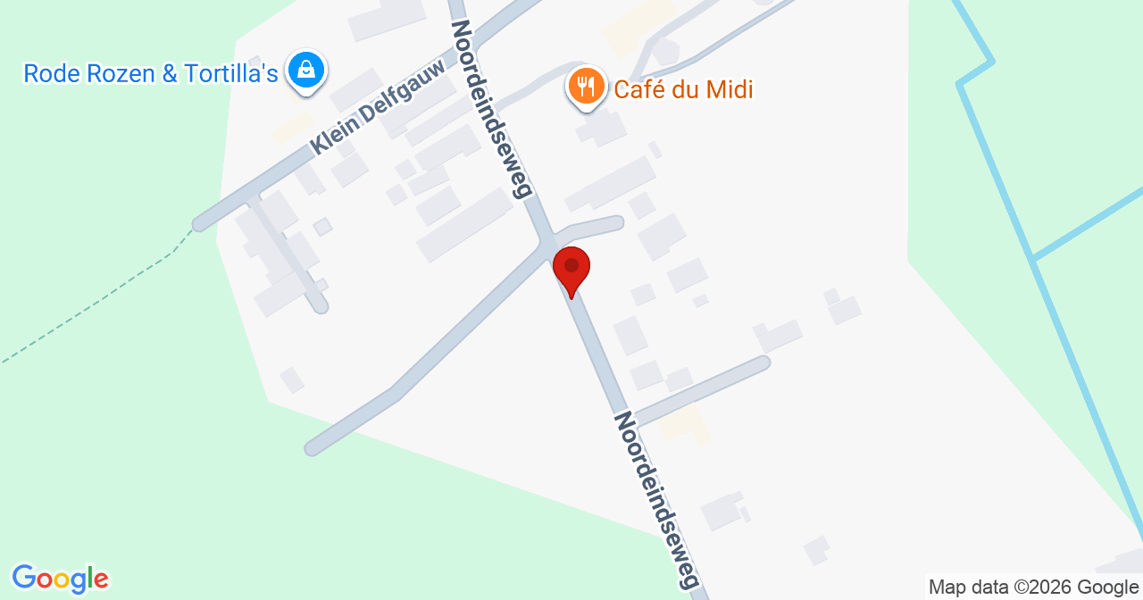 Kaart van het incident in Delfgauw met de aanrijroutes van de gealarmeerde eenheden