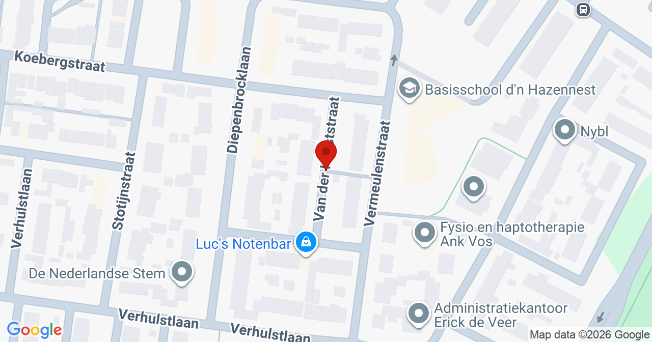 Kaart van het incident in Tilburg met de aanrijroutes van de gealarmeerde eenheden
