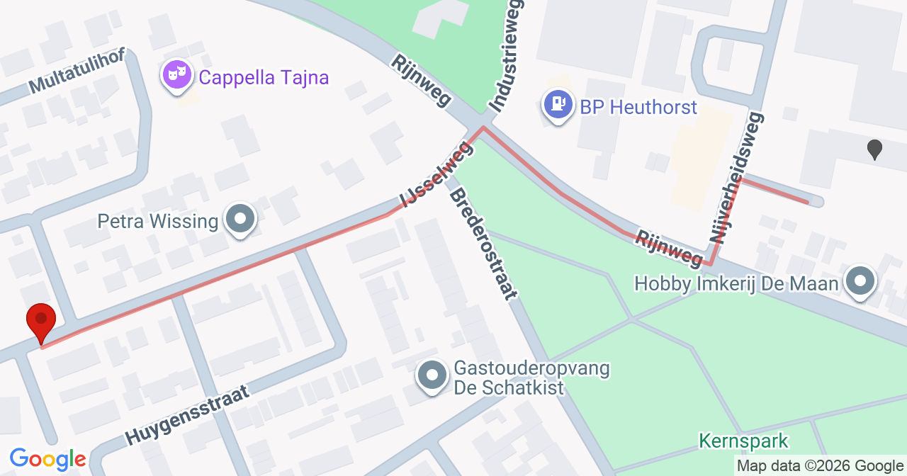 Kaart van het incident in Gendringen met de aanrijroutes van de gealarmeerde eenheden