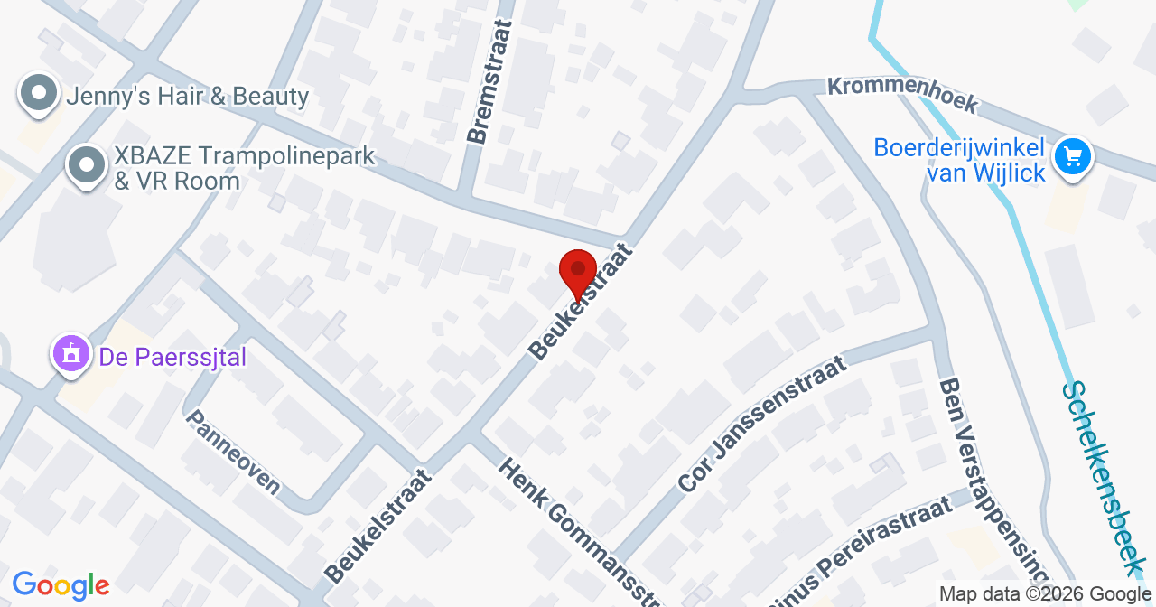 Kaart van het incident in Reuver met de aanrijroutes van de gealarmeerde eenheden