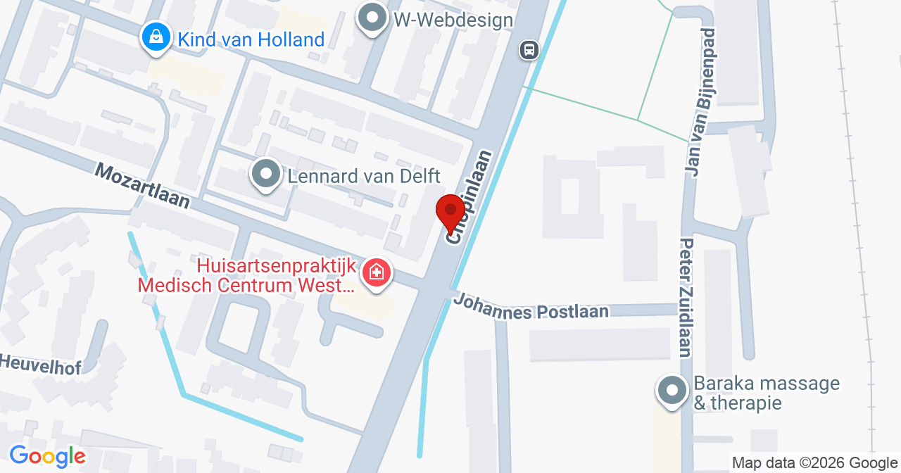 Kaart van het incident in Waddinxveen met de aanrijroutes van de gealarmeerde eenheden