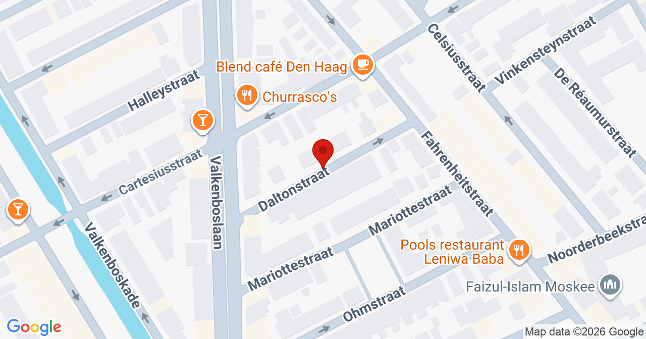 Kaart van het incident in 's-Gravenhage met de aanrijroutes van de gealarmeerde eenheden