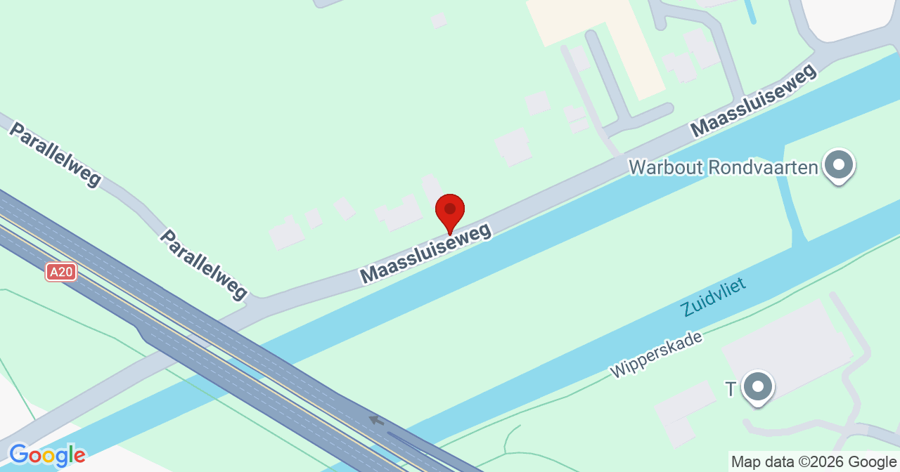 Kaart van het incident in Maasland met de aanrijroutes van de gealarmeerde eenheden