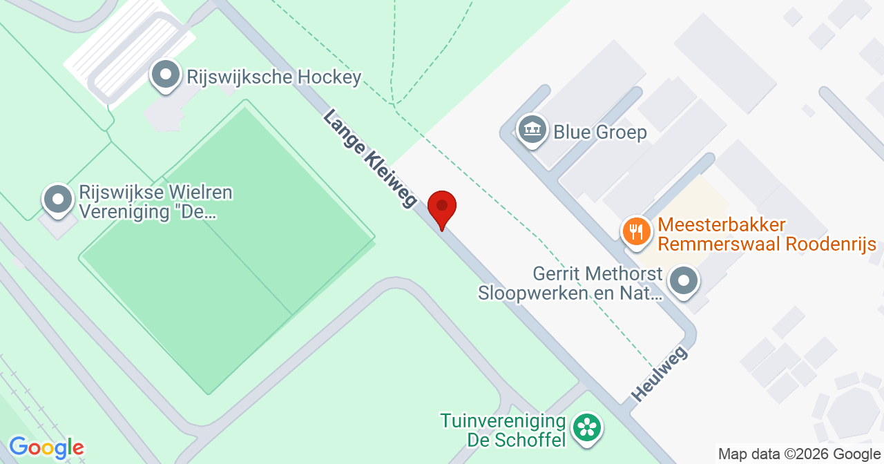 Kaart van het incident in Rijswijk met de aanrijroutes van de gealarmeerde eenheden