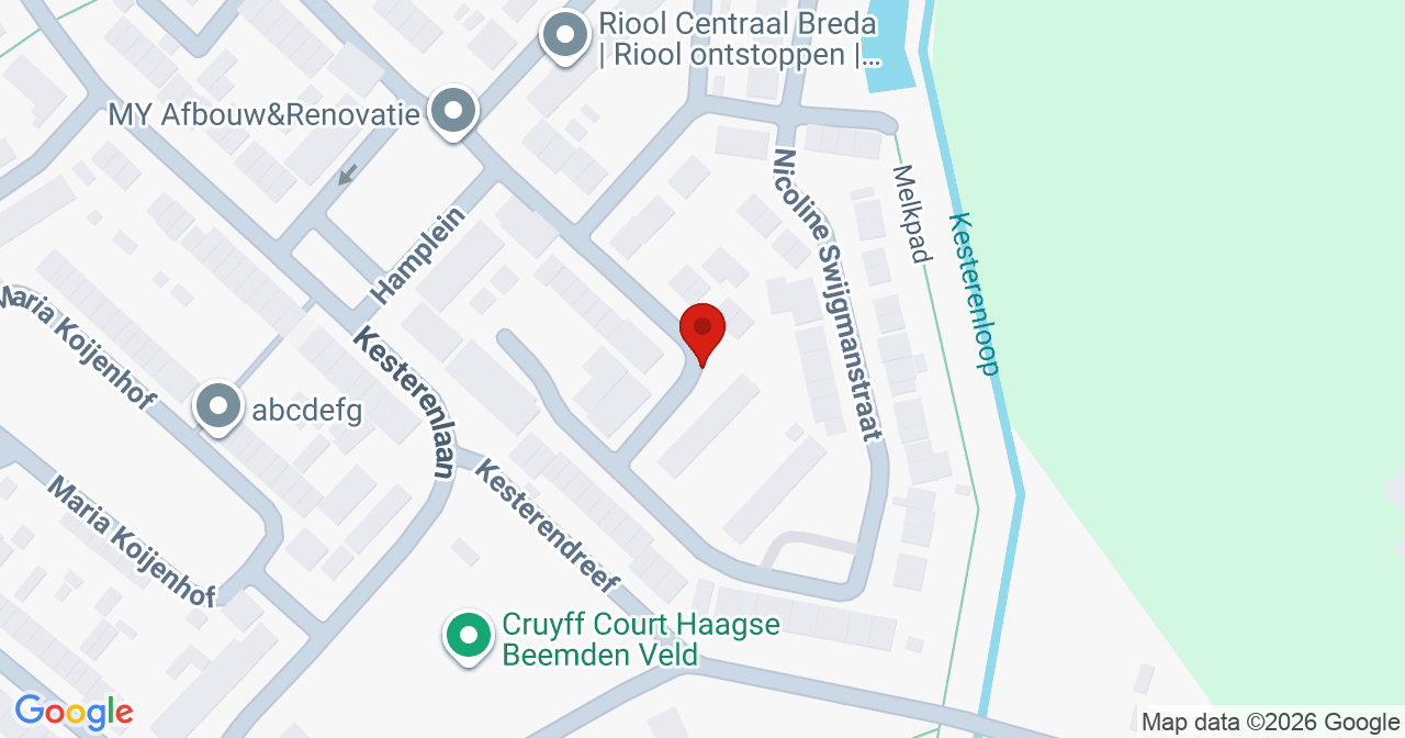 Kaart van het incident in Breda met de aanrijroutes van de gealarmeerde eenheden