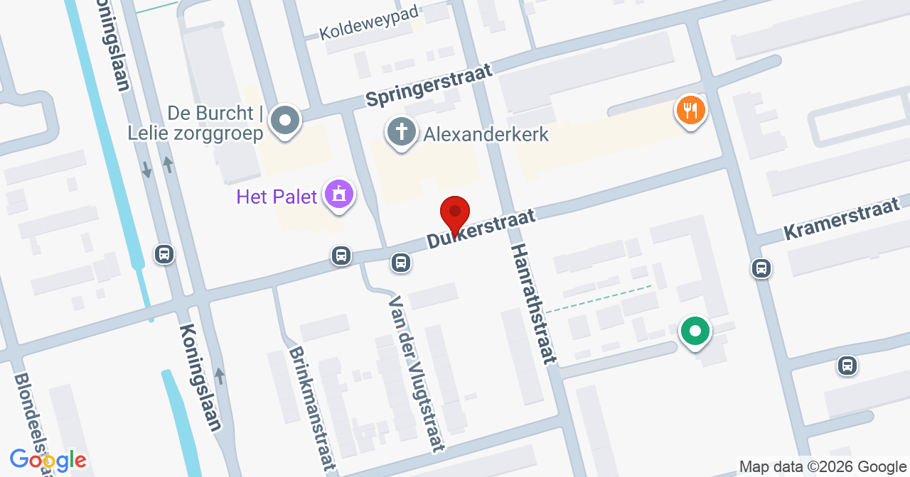 Kaart van het incident in Rotterdam met de aanrijroutes van de gealarmeerde eenheden