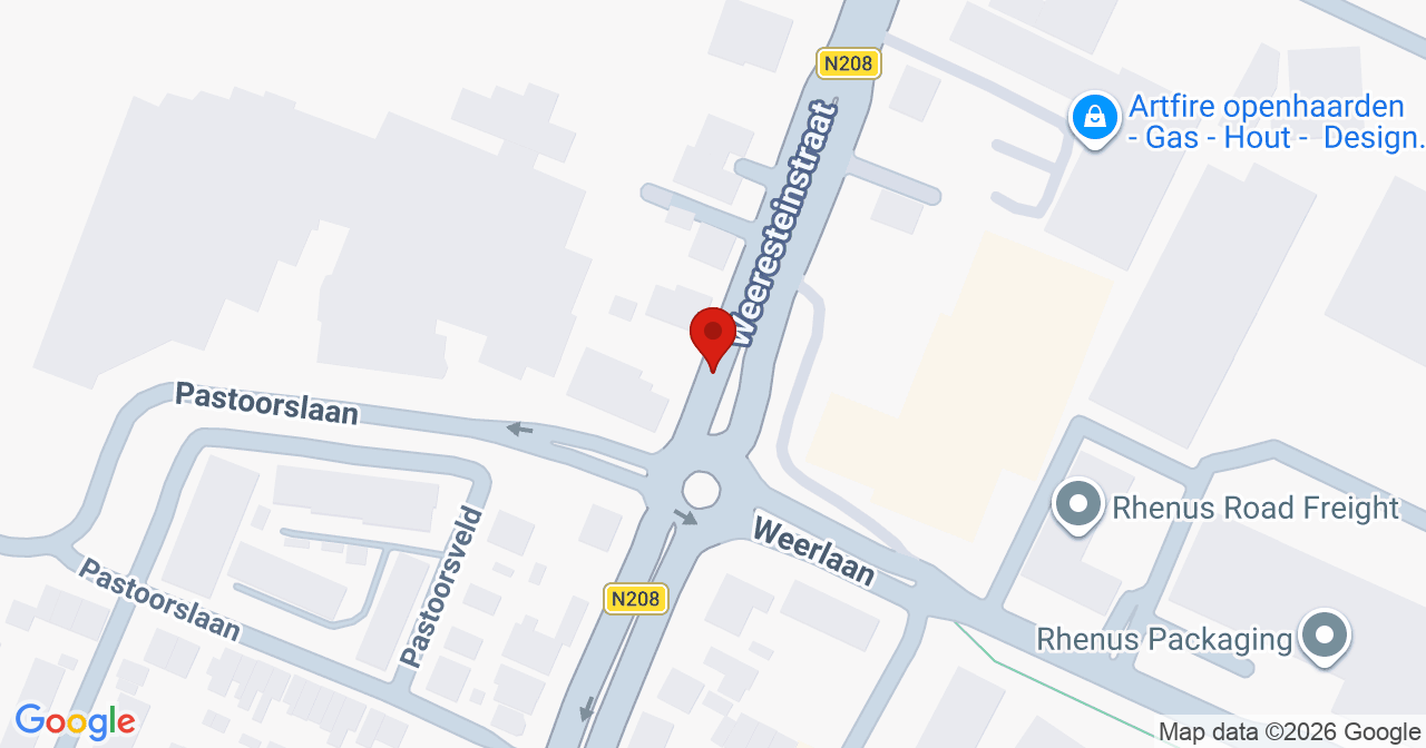 Kaart van het incident in Hillegom met de aanrijroutes van de gealarmeerde eenheden