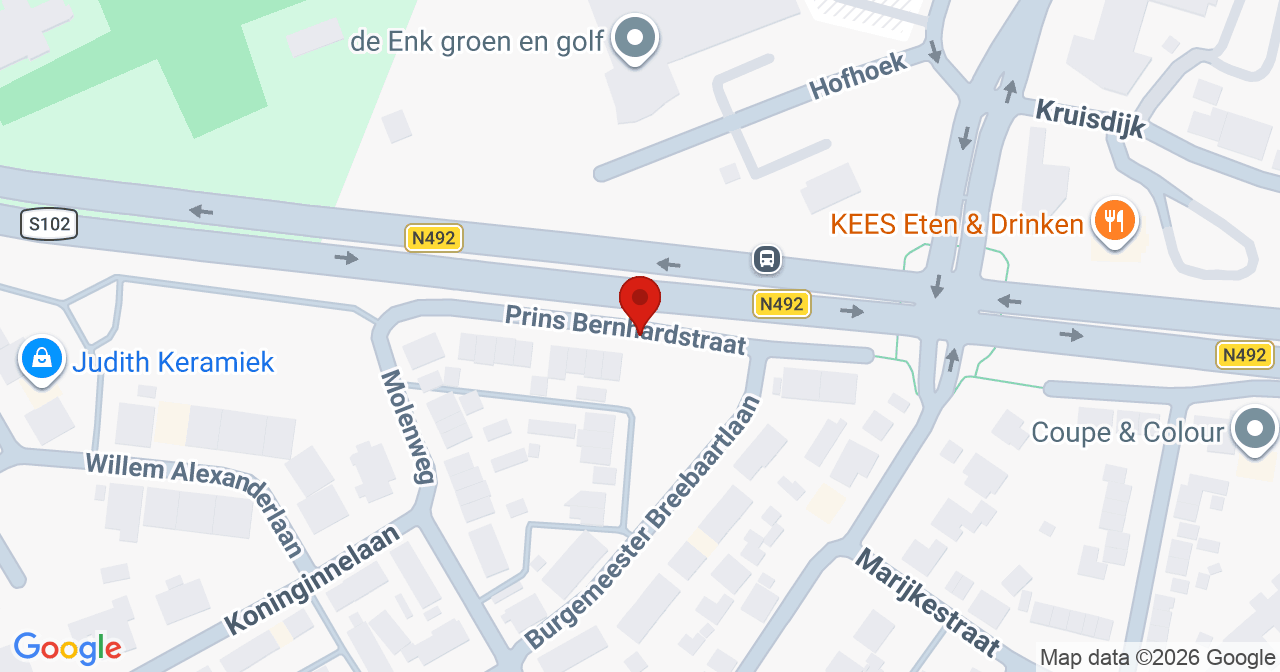 Kaart van het incident in Poortugaal met de aanrijroutes van de gealarmeerde eenheden