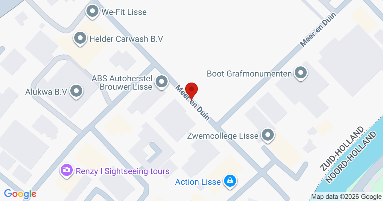 Kaart van het incident in Lisse met de aanrijroutes van de gealarmeerde eenheden