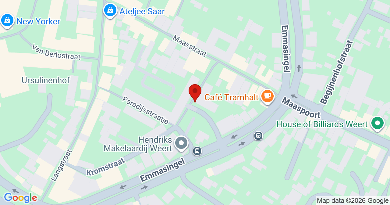 Kaart van het incident in Weert met de aanrijroutes van de gealarmeerde eenheden