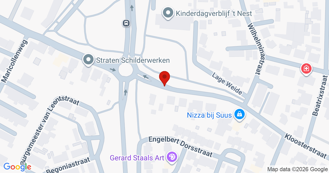 Kaart van het incident in Grubbenvorst met de aanrijroutes van de gealarmeerde eenheden
