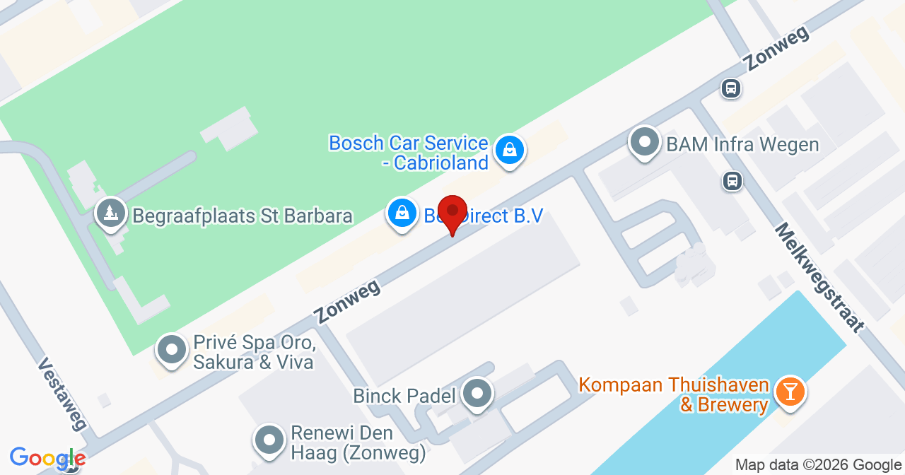 Kaart van het incident in 's-Gravenhage met de aanrijroutes van de gealarmeerde eenheden