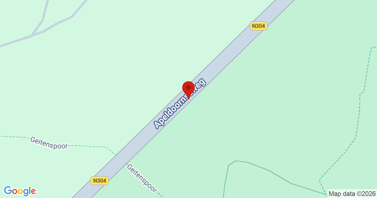 Kaart van het incident in Otterlo met de aanrijroutes van de gealarmeerde eenheden