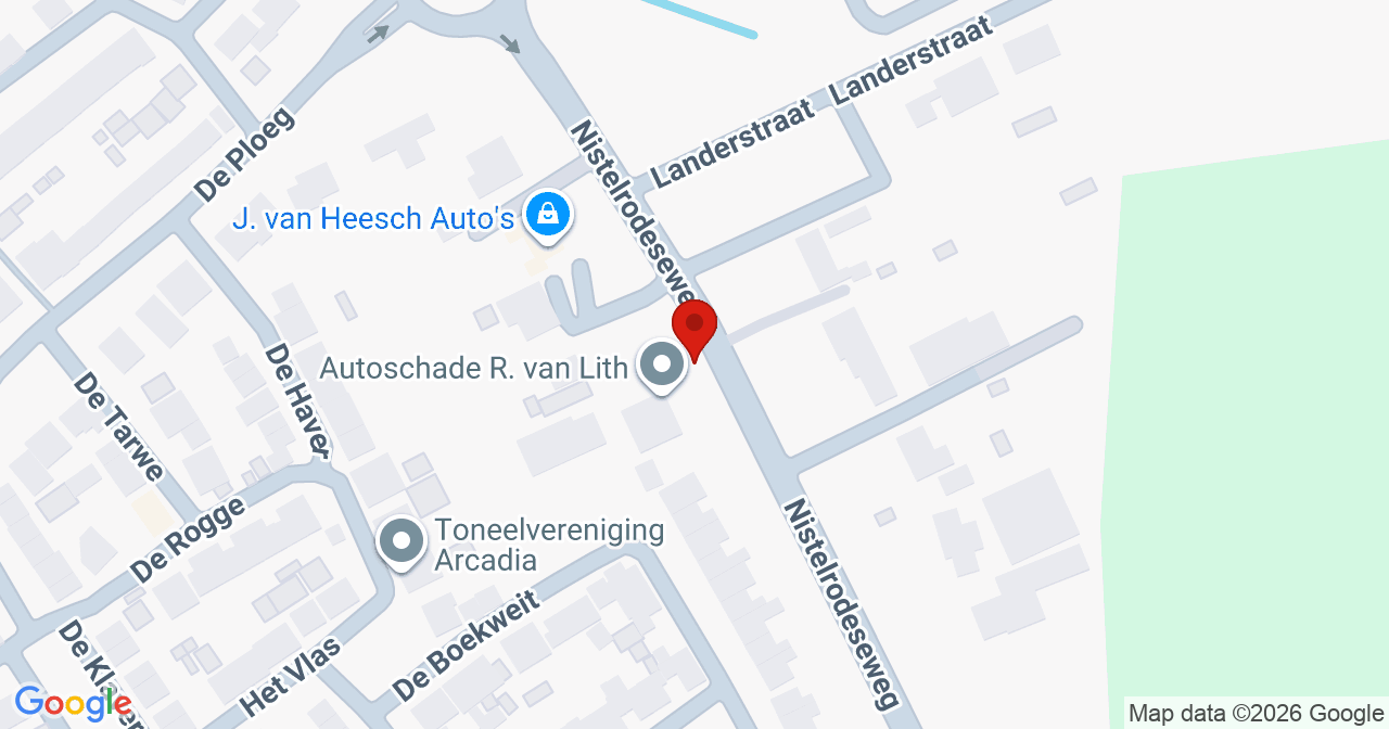Kaart van het incident in Heesch met de aanrijroutes van de gealarmeerde eenheden