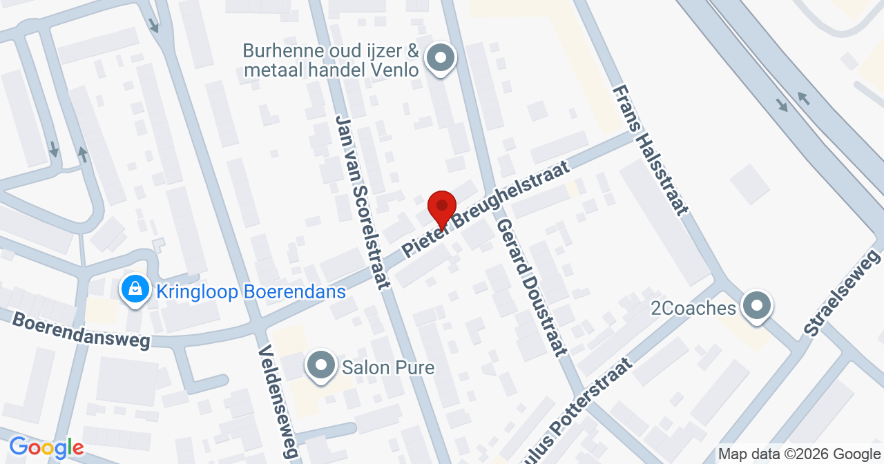 Kaart van het incident in Venlo met de aanrijroutes van de gealarmeerde eenheden
