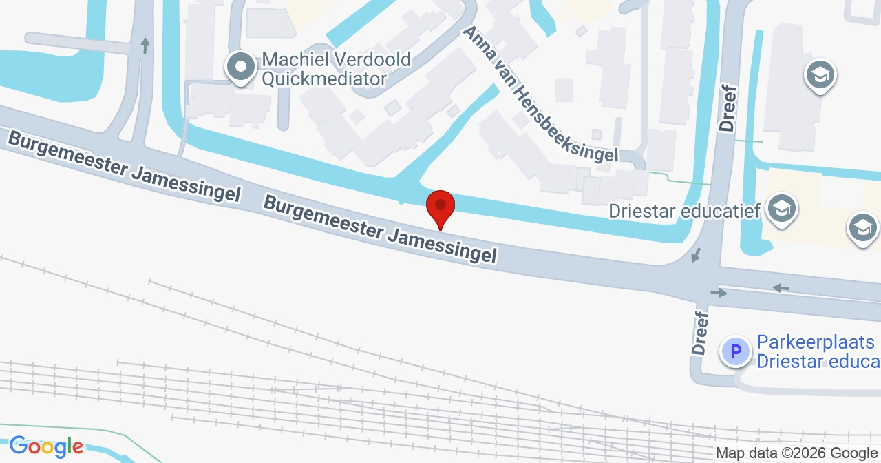 Kaart van het incident in Gouda met de aanrijroutes van de gealarmeerde eenheden