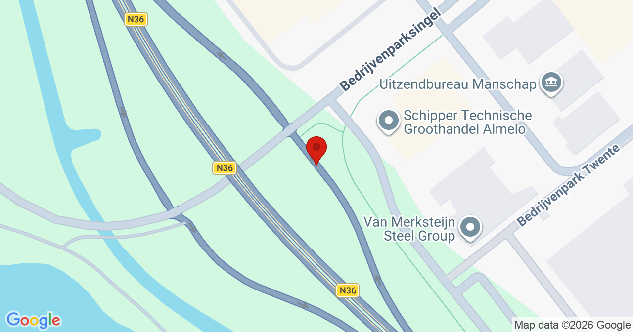 Kaart van het incident in Almelo met de aanrijroutes van de gealarmeerde eenheden
