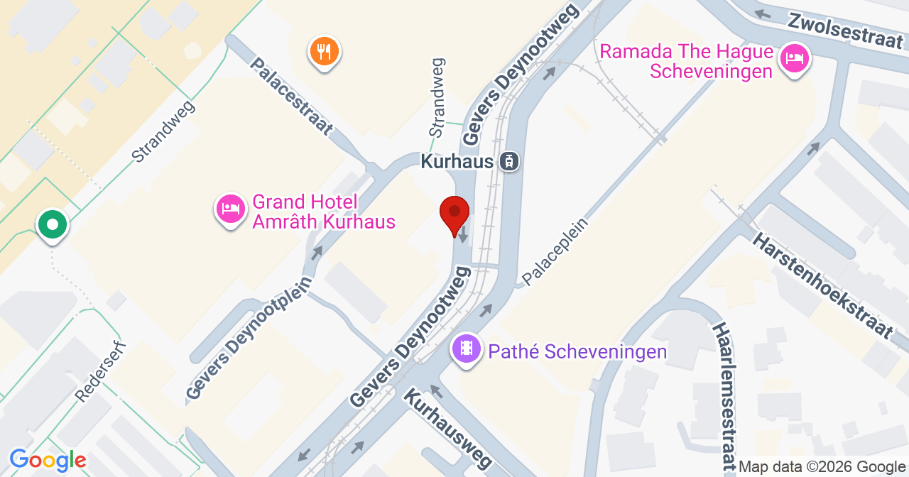 Kaart van het incident in 's-Gravenhage met de aanrijroutes van de gealarmeerde eenheden