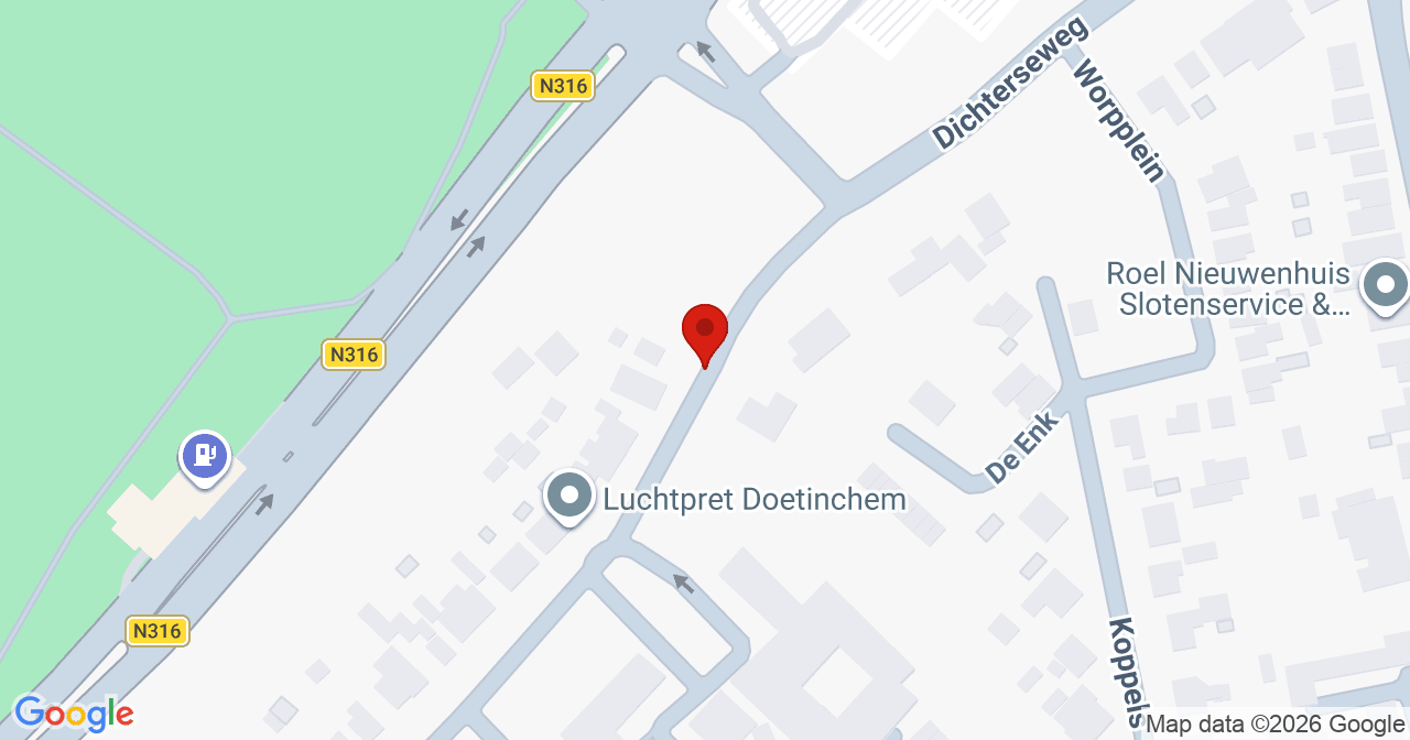 Kaart van het incident in Doetinchem met de aanrijroutes van de gealarmeerde eenheden