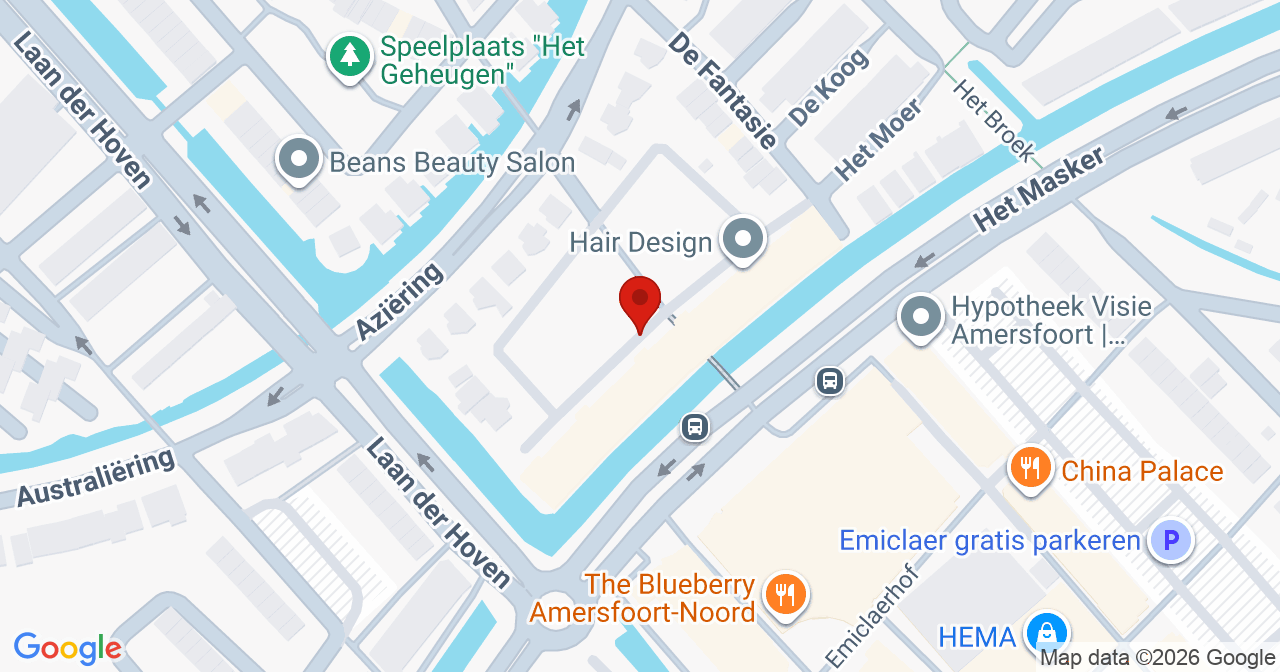 Kaart van het incident in Amersfoort met de aanrijroutes van de gealarmeerde eenheden