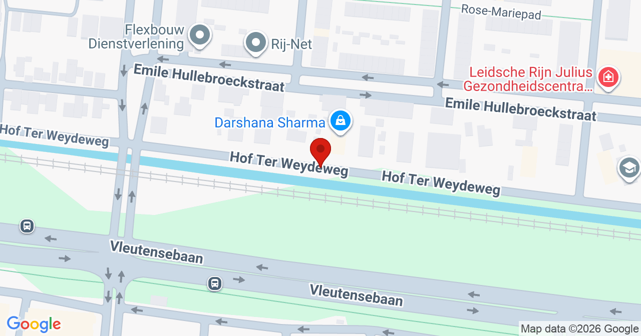 Kaart van het incident in Utrecht met de aanrijroutes van de gealarmeerde eenheden