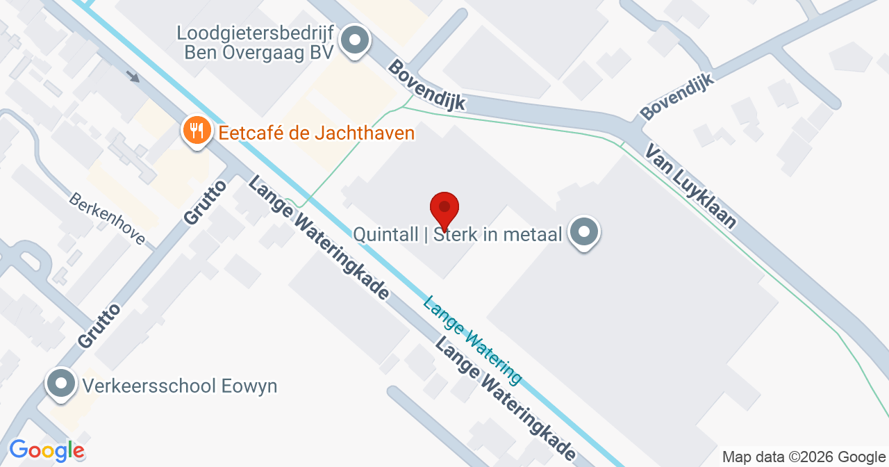 Kaart van het incident in Kwintsheul met de aanrijroutes van de gealarmeerde eenheden