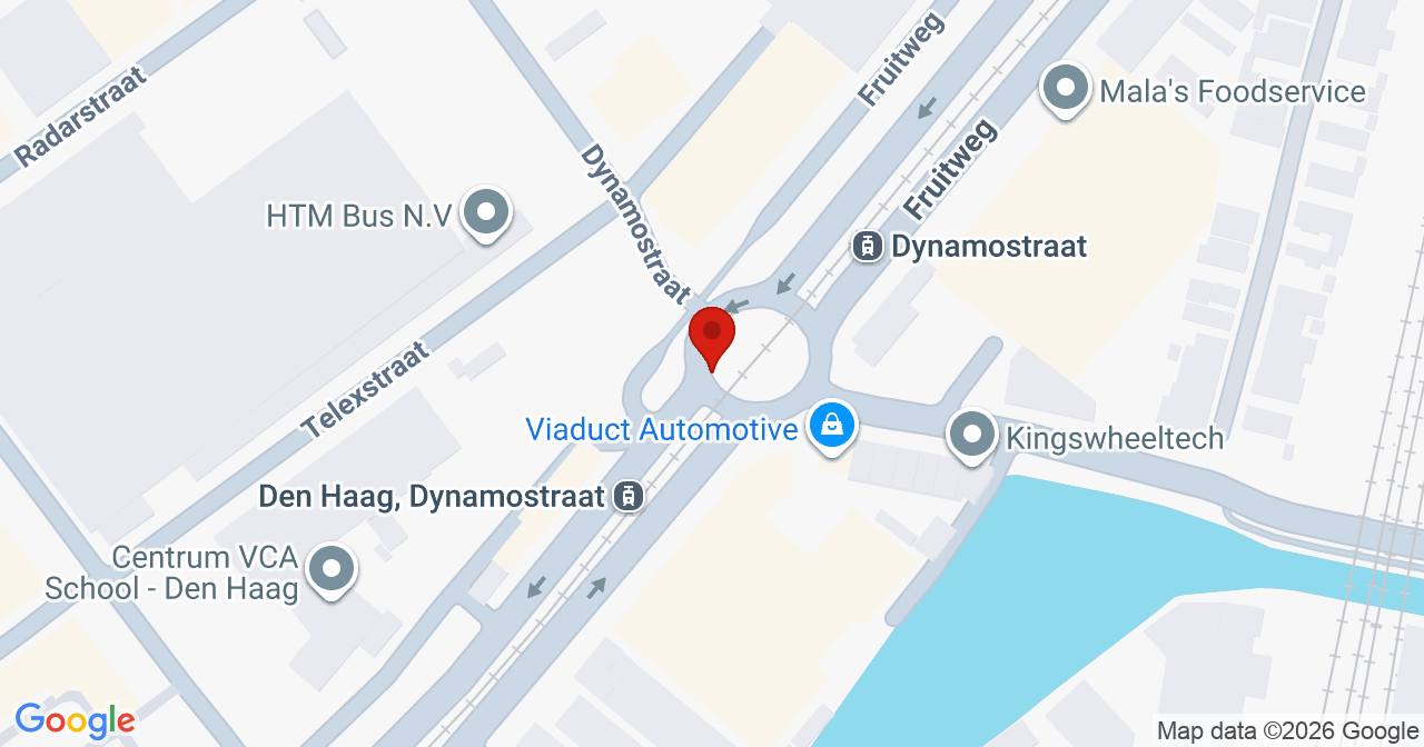 Kaart van het incident in 's-Gravenhage met de aanrijroutes van de gealarmeerde eenheden