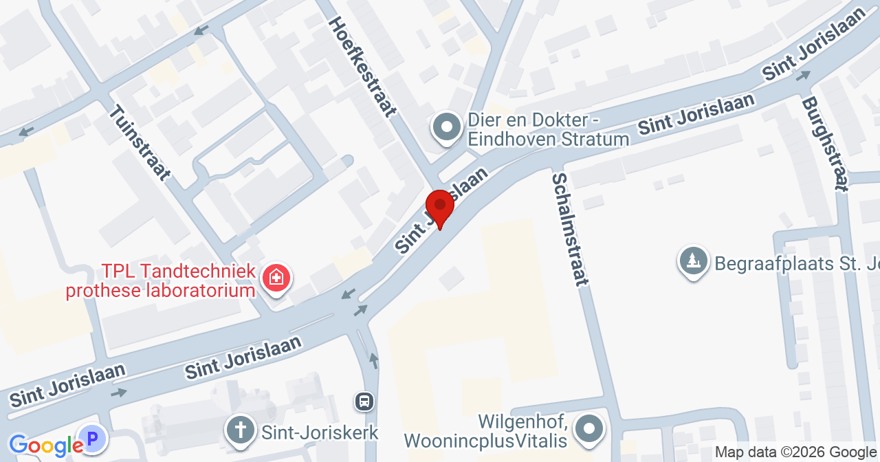Kaart van het incident in Eindhoven met de aanrijroutes van de gealarmeerde eenheden