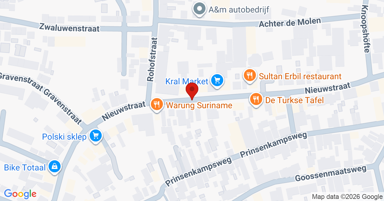 Kaart van het incident in Almelo met de aanrijroutes van de gealarmeerde eenheden