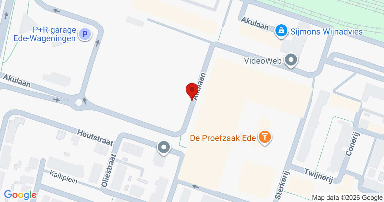 Kaart van het incident in Ede met de aanrijroutes van de gealarmeerde eenheden