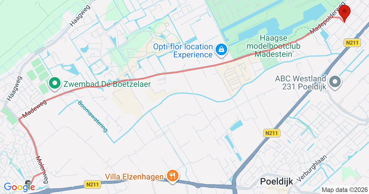 Kaart van het incident in 's-Gravenhage met de aanrijroutes van de gealarmeerde eenheden
