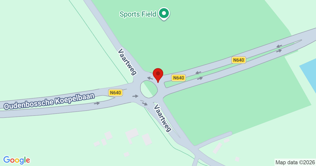 Kaart van het incident in Oudenbosch met de aanrijroutes van de gealarmeerde eenheden