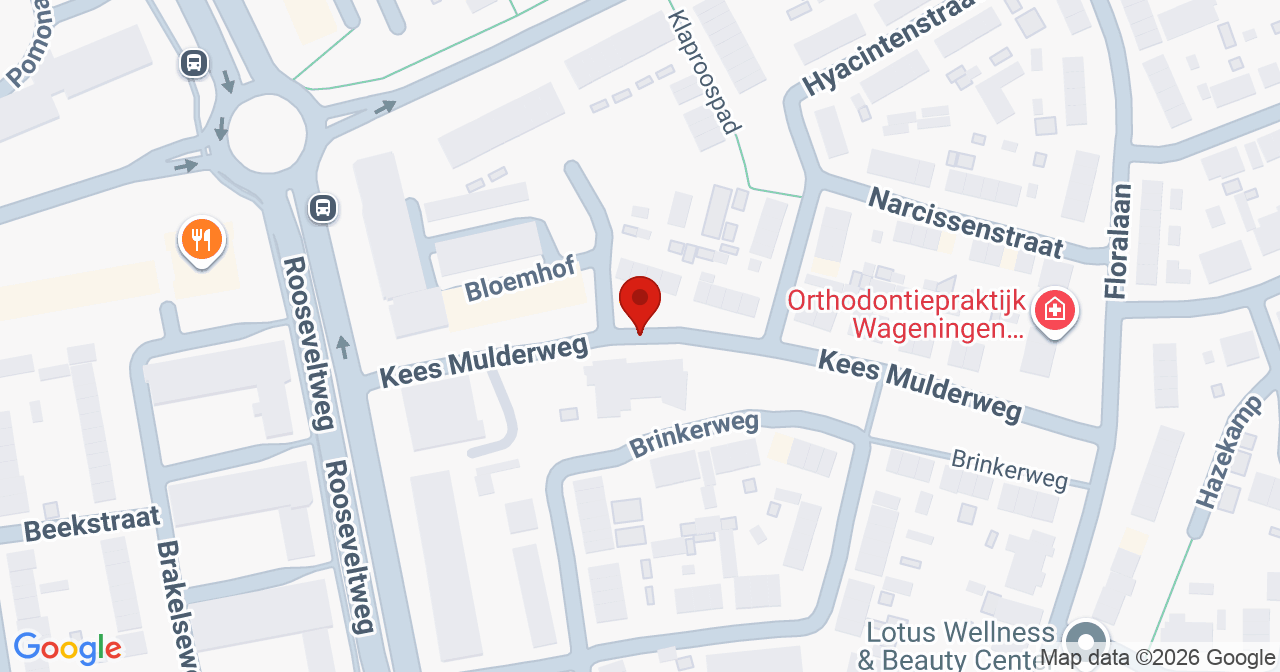 Kaart van het incident in Wageningen met de aanrijroutes van de gealarmeerde eenheden