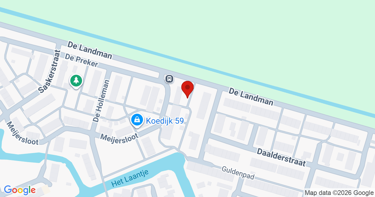 Kaart van het incident in Koedijk met de aanrijroutes van de gealarmeerde eenheden