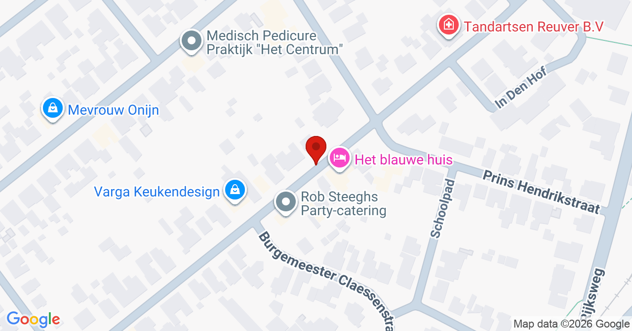 Kaart van het incident in Reuver met de aanrijroutes van de gealarmeerde eenheden