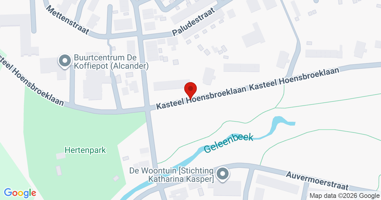Kaart van het incident in Hoensbroek met de aanrijroutes van de gealarmeerde eenheden