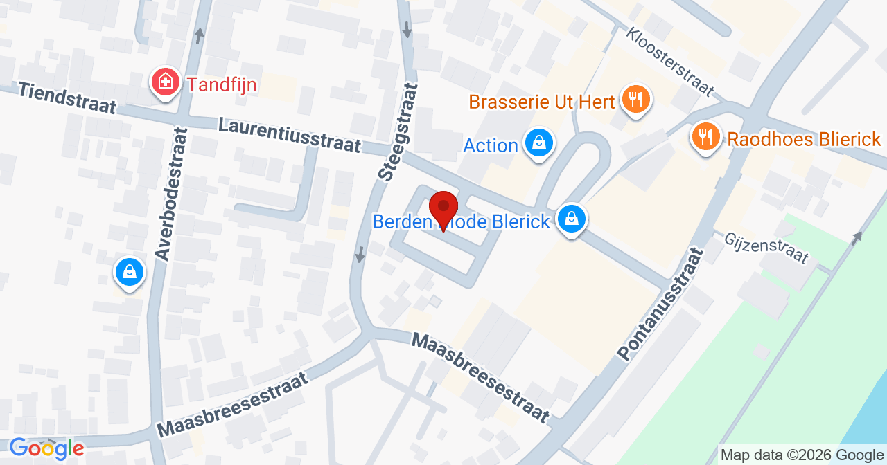 Kaart van het incident in Venlo met de aanrijroutes van de gealarmeerde eenheden