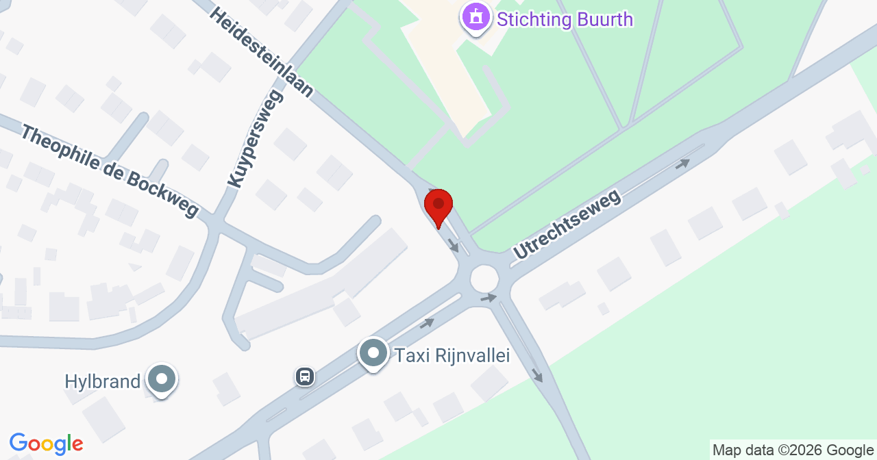 Kaart van het incident in Heelsum met de aanrijroutes van de gealarmeerde eenheden