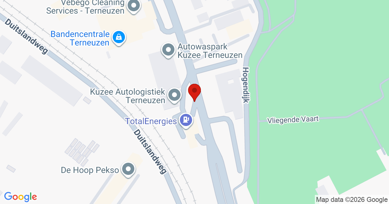 Kaart van het incident in Terneuzen met de aanrijroutes van de gealarmeerde eenheden