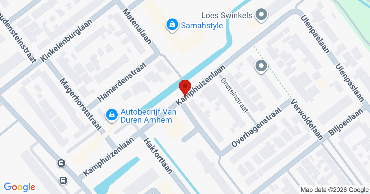 Kaart van het incident in Arnhem met de aanrijroutes van de gealarmeerde eenheden